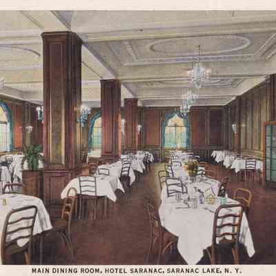 Main Dining Room, Hotel Saranac, Saranac Lake, NY