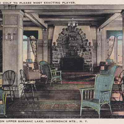 Modern 18-Hole Golf to Please Most Exacting Player. Saranac Inn, on Upper Saranac Lake, Adirondack Mts. N.Y.