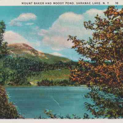 Mount Baker and Moody Pond, Saranac Lake, N. Y.