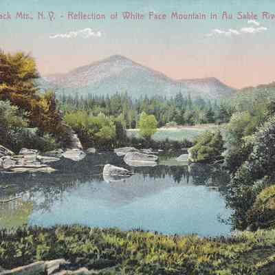 Adirondack Mts., N.Y. - Reflection of White Face Mountain in Au Sable River.