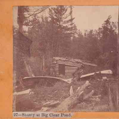 Shanty at Big Clear Pond.