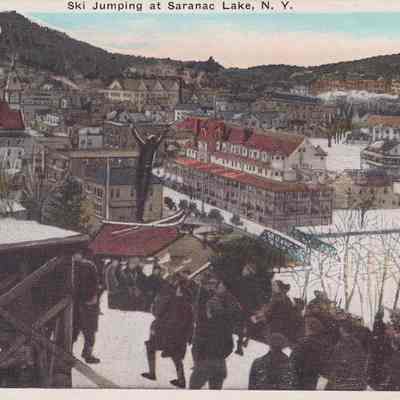 Ski Jumping at Saranac Lake, N. Y.