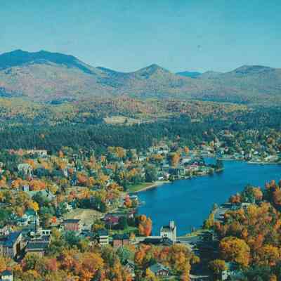 Aerial View of Saranac Lake