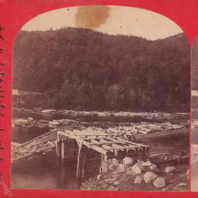 A Jam of Logs at Dam