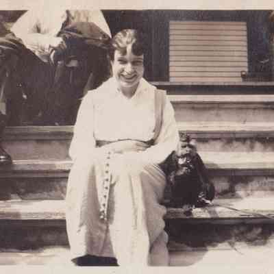 Josephine McMartin of Johnstown, N.Y. and a Friend