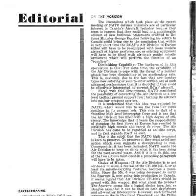 Editorial (Aircraft) - May 1958