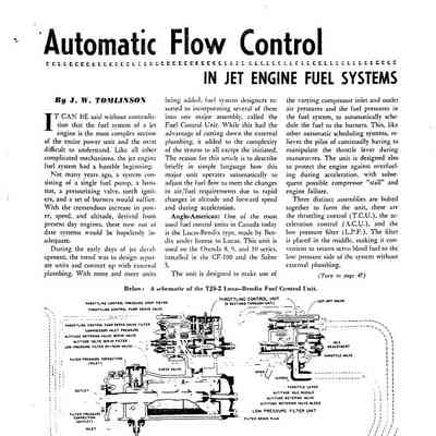 Automatic Flow Control in Jet Engine Fuel Systems