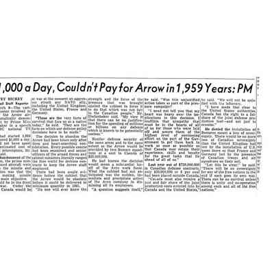 At $1,000 a day, couldn't pay for Arrow in 1,959 yrs