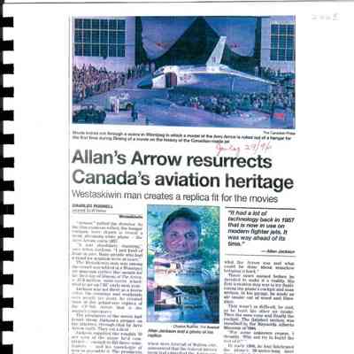 Allan's Arrow resurrects Canada's aviation heritage