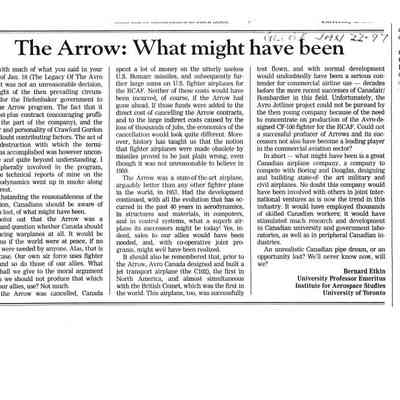 The Arrow: What might have been