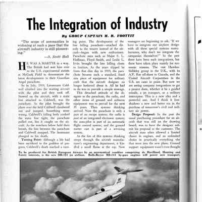 The Integration of Industry - Mar 1958