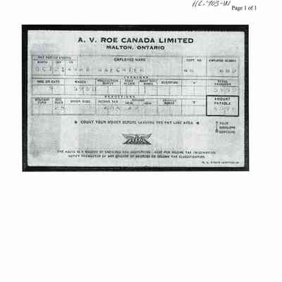 W.A. Waechter Avro pay stub