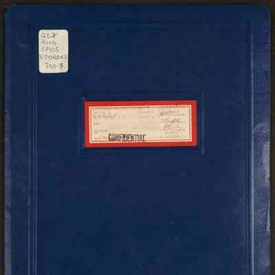 Arrow 1 aircraft 25204 and 25205: weight and C.G. summary, Oct. 1/58 Report No. 7-0400-63 Issue 5
