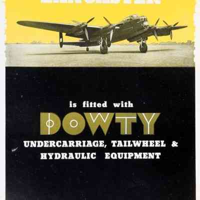 The Avro Lancaster is fitted with Dowty undercarriage, tailwheel & hydraulic equipmnet