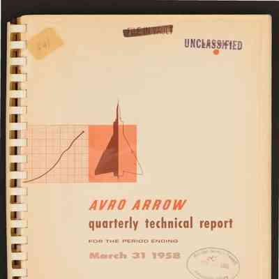Avro Arrow quarterly technical report: for period ending March 31 1958