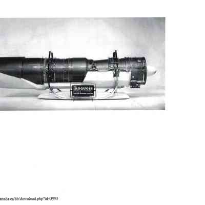Orenda Iroquois Engine Mounted for Display
