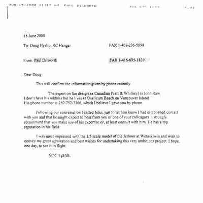 Dilworth letter