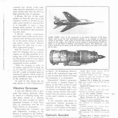 Contracts Awarded - Dec 1953