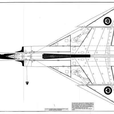 Avro Arrow Functional Markings on the aircraft - Drawing TD-105-1 Sheet 2