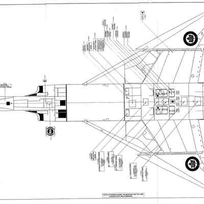 Avro Arrow Functional Markings on the aircraft - Drawing TD-105-1 Sheet 3