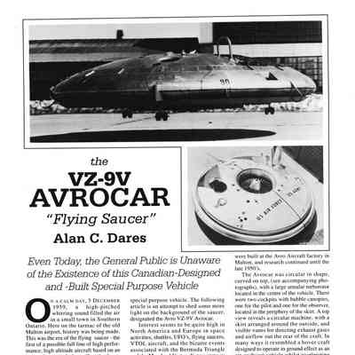 The VZ-9V Avrocar