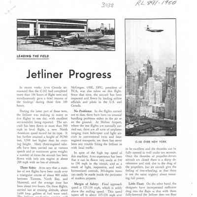 Jetliner Progress: Leading The Field
