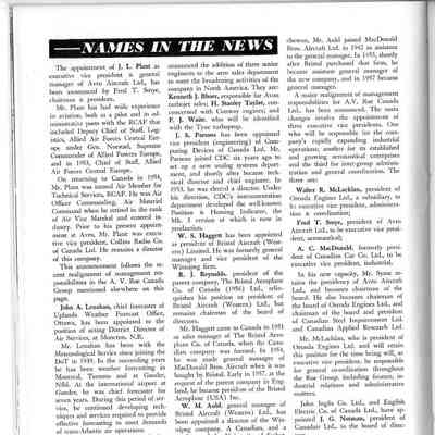Names in the News - Dec 1957