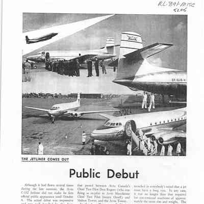 The Jetliner Comes Out - Public Debut