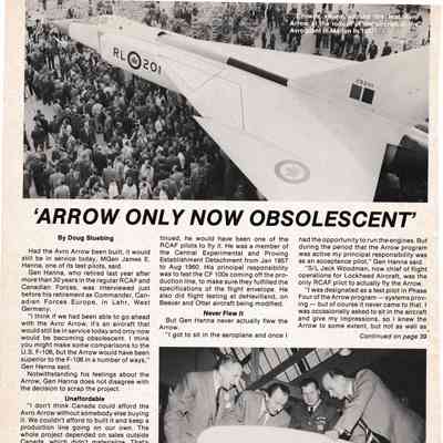 Arrow only now obsolescent