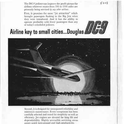 Airline key to small cities…Douglas DC-9