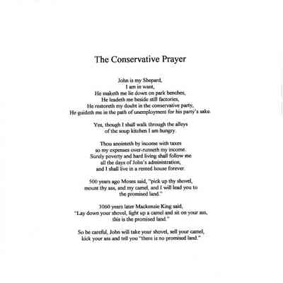 The Conservative Prayer