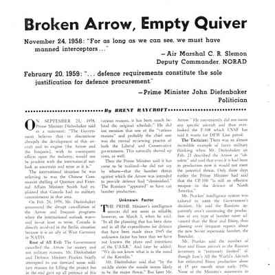 Broken Arrow, Empty Quiver