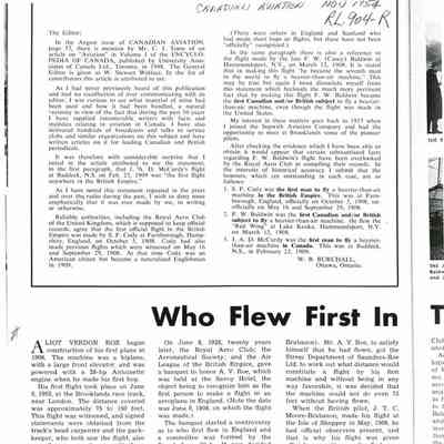 Who flew first in the Commonwealth?