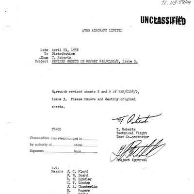 Revised Sheets 8&9 on Report FAR/C105/2 Issue3