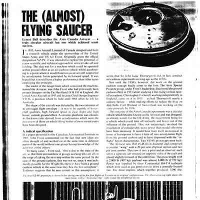 The (Almost) Flying Saucer - June 1974
