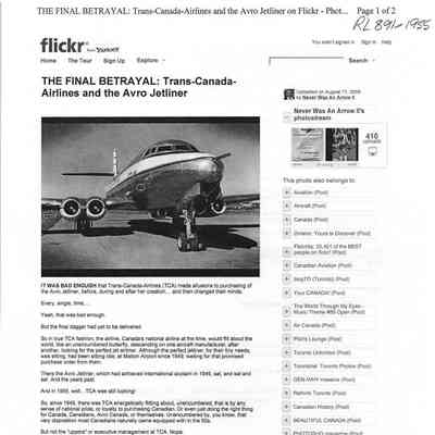 The Final Betrayal: Trans-Canada Airlines and the Avro Jetliner