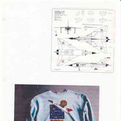 CF-105 Mk 1 drawing 35 yr t-shirt