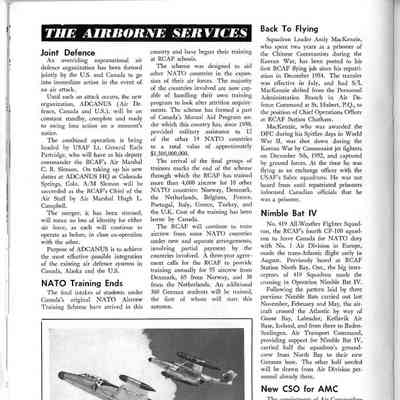 The Airborne Services - Aug 1957