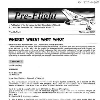 Pre-Flight - Vol 18 No2