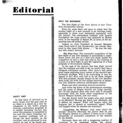 Editorial (Aircraft) - Apr 1958