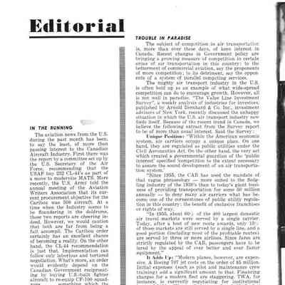 Editorial (Aircraft) - May 1960