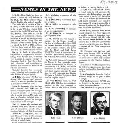 Names in the News - Feb 1958