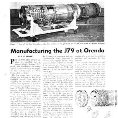 Manufacturing the J79 at Orenda