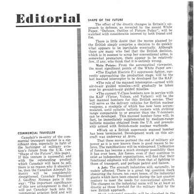 Editorial (Aircraft) - May 1957