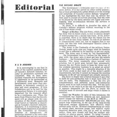 Editorial (Aircraft) - Jan 1959