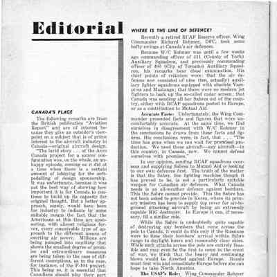 Editorial (Aircraft) - May 1953