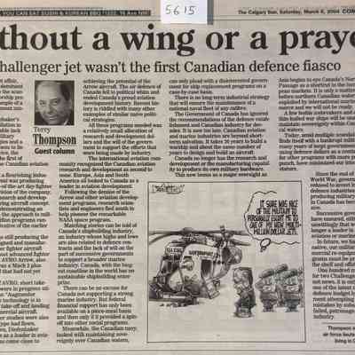 Without a wing or a prayer