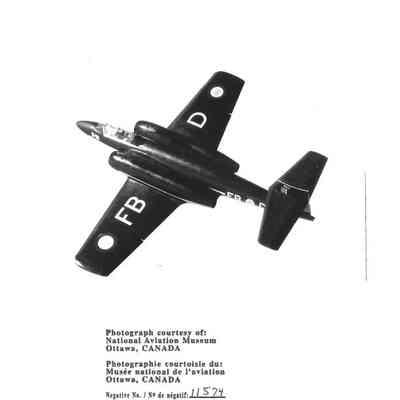 Black and White 5"x7" Photo of Overhead Shot of CF-100 FB-D
