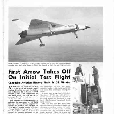 First Arrow takes off on initial test flight