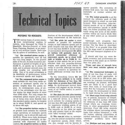 Technical Topics - May 1949